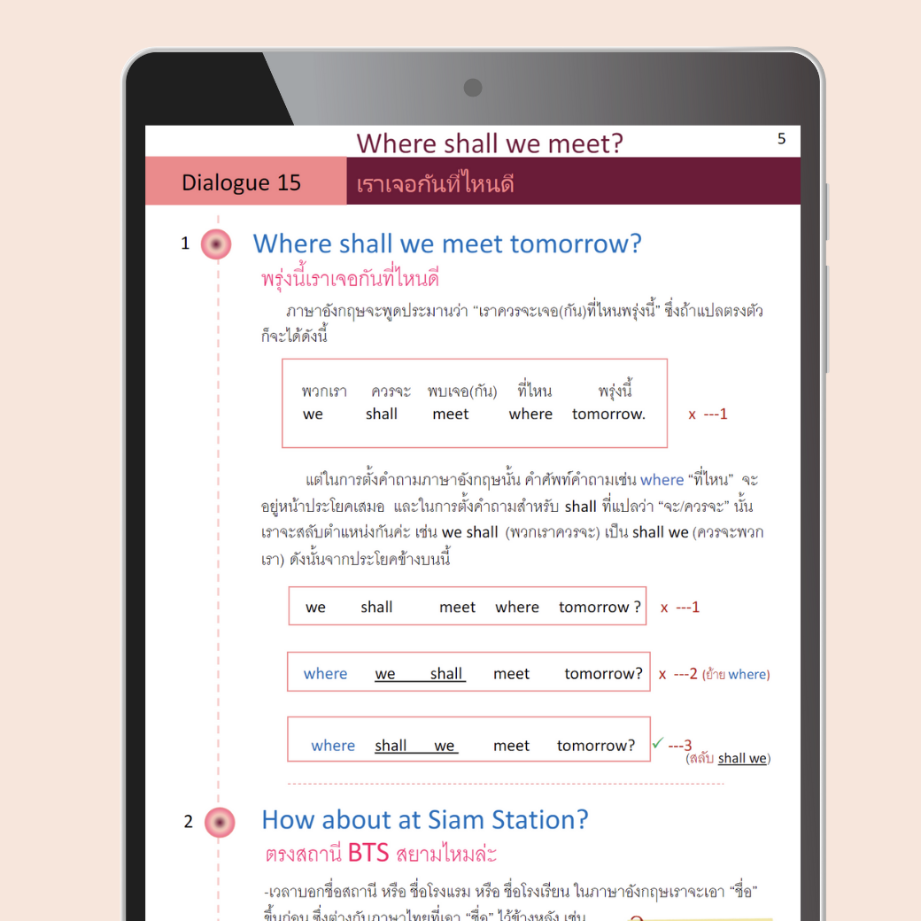 Ebook: ฝึกพูด 15 บทสนทนาภาษาอังกฤษใช้บ่อยในชีวีตประจำวัน