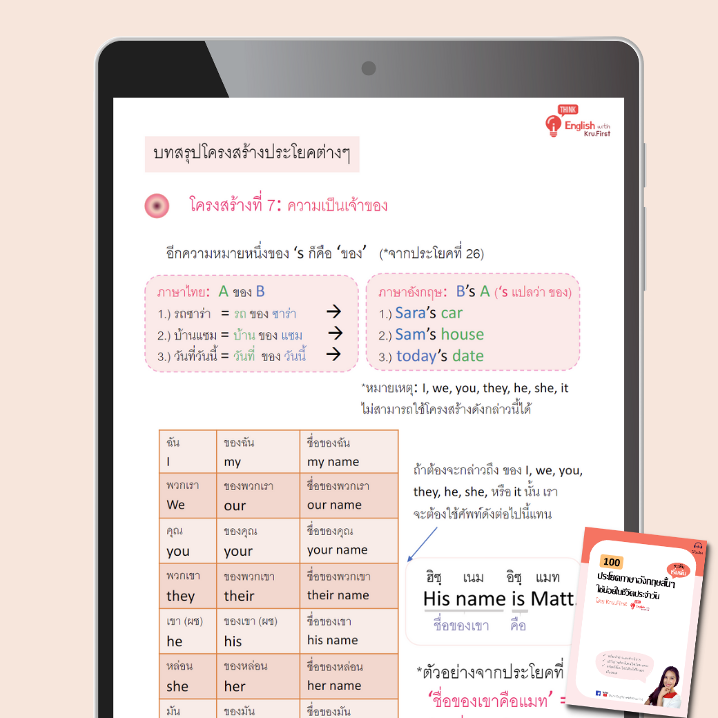Ebook โปรจับคู่: 100 ประโยค + 15 บทสนทนาใช้บ่อยในชีวิตประจำวัน